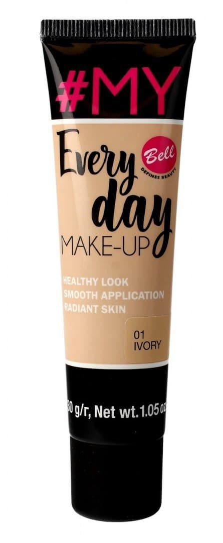 

Bell #My Everyday Make-Up Podkład wyrównujący koloryt nr 01 Ivory 30g