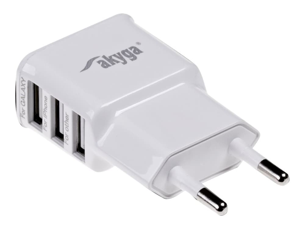 

Zasilacz AKYGA AK-CH-05(3x USB typu A\3100mA\5V)