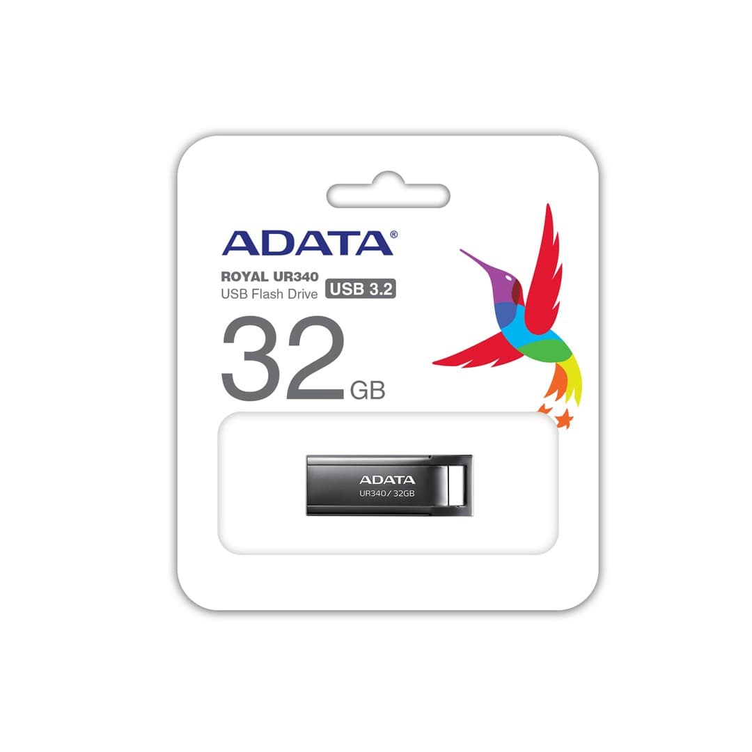 

ADATA FLASHDRIVE UR340 32GB USB 3.2 BLACK