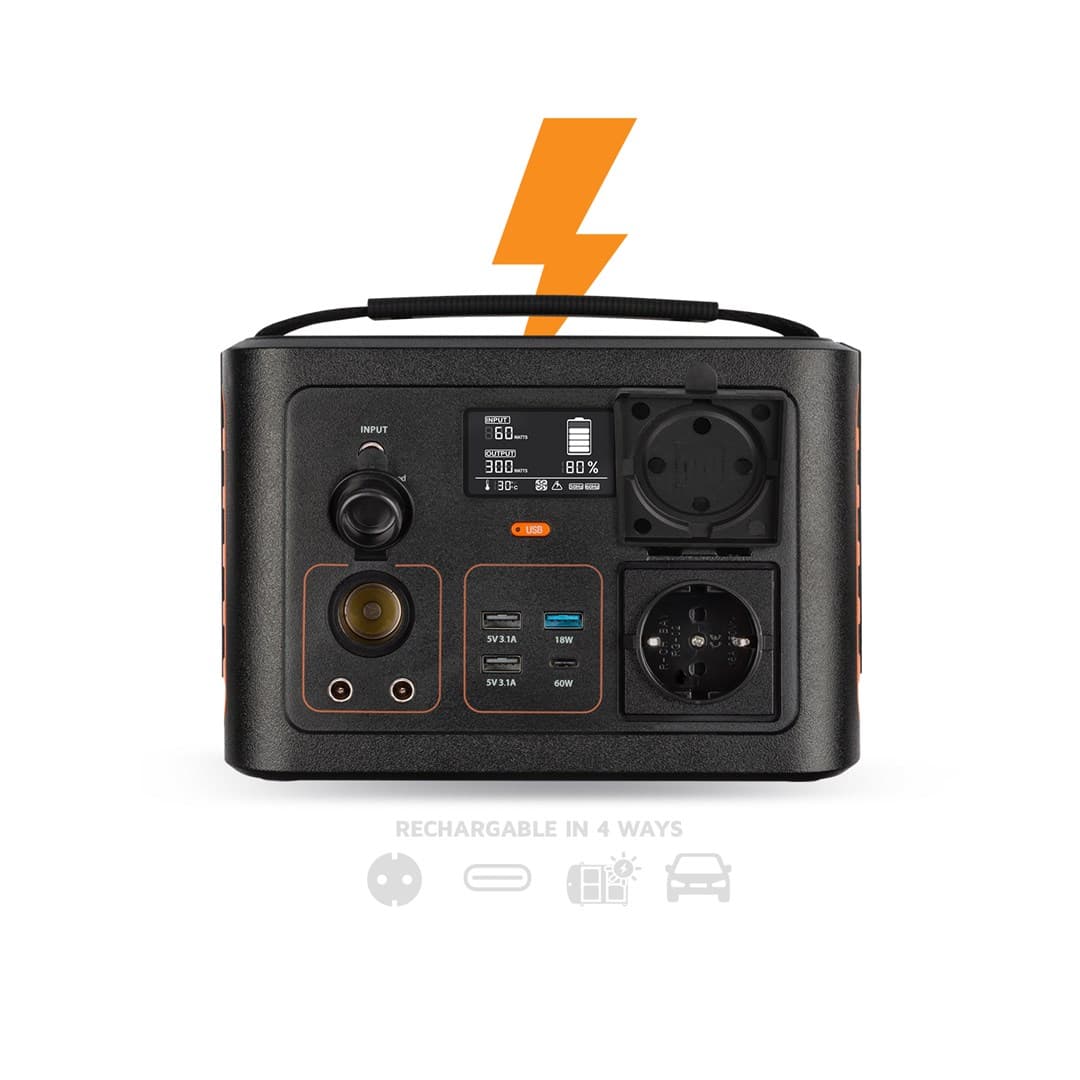 

XTORM STACJA ZASILANIA /POWERBANK 78000 MAH/281WH 300W (1XAC300W,1XUSB-C PD60W, 1XUSB-A QC3.0 18W, 2X USB-A,12V CAR,DC 5,5MM)