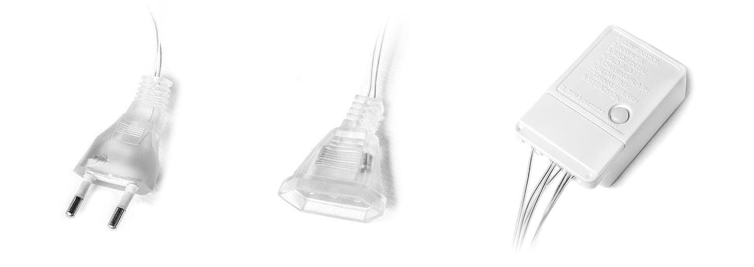 

Lampki kule światełka świąteczne wiszące sople kurtyna 4m 108 LED
