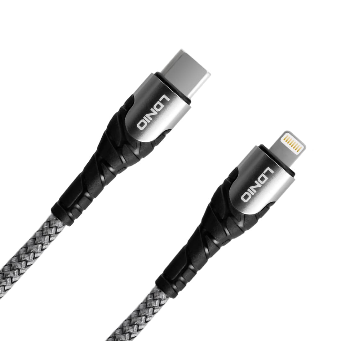 

Kabel USB-C - Lightning LDNIO 1m szary 30W LC111