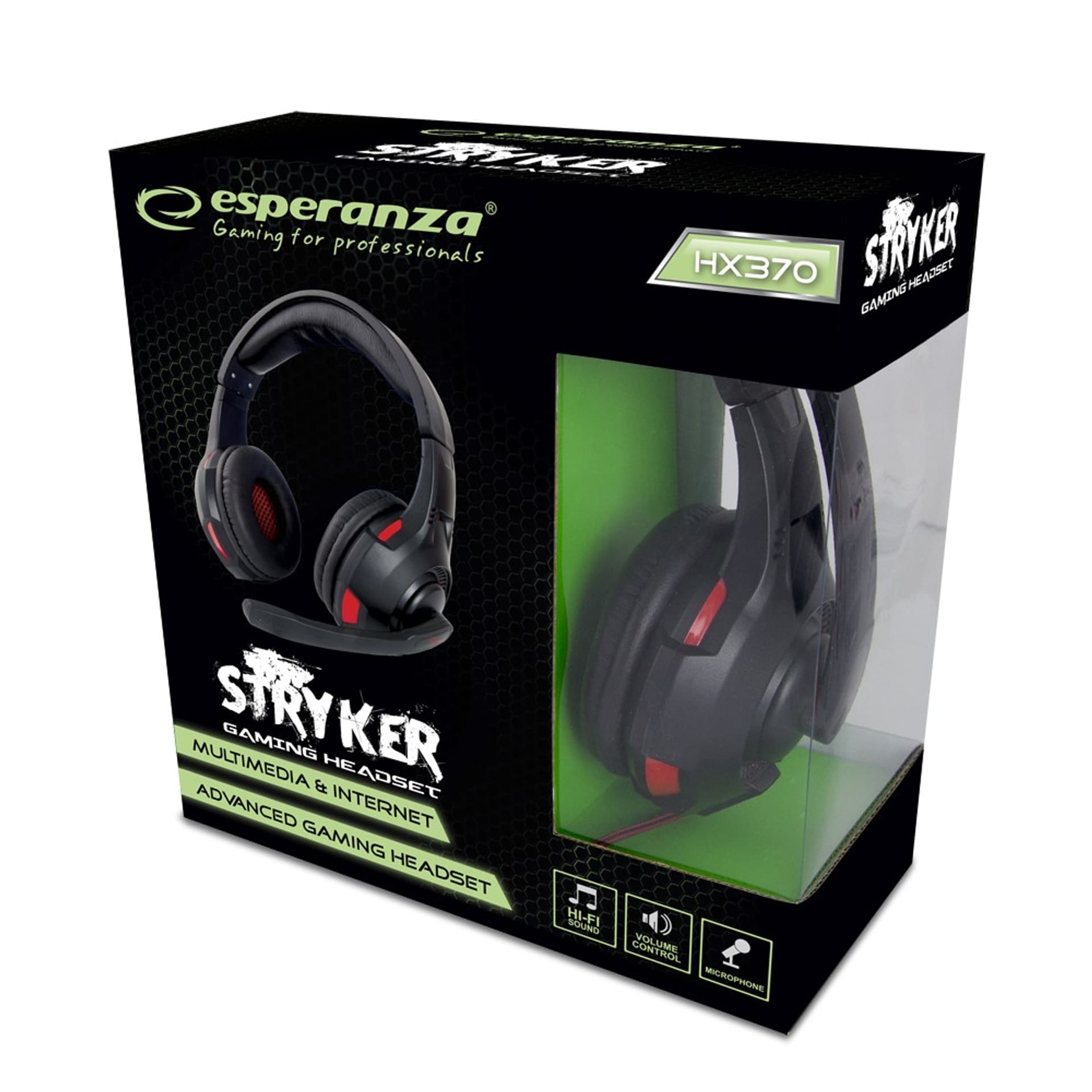 

EGH370 Esperanza słuchawki z mikrofonem gaming stryker