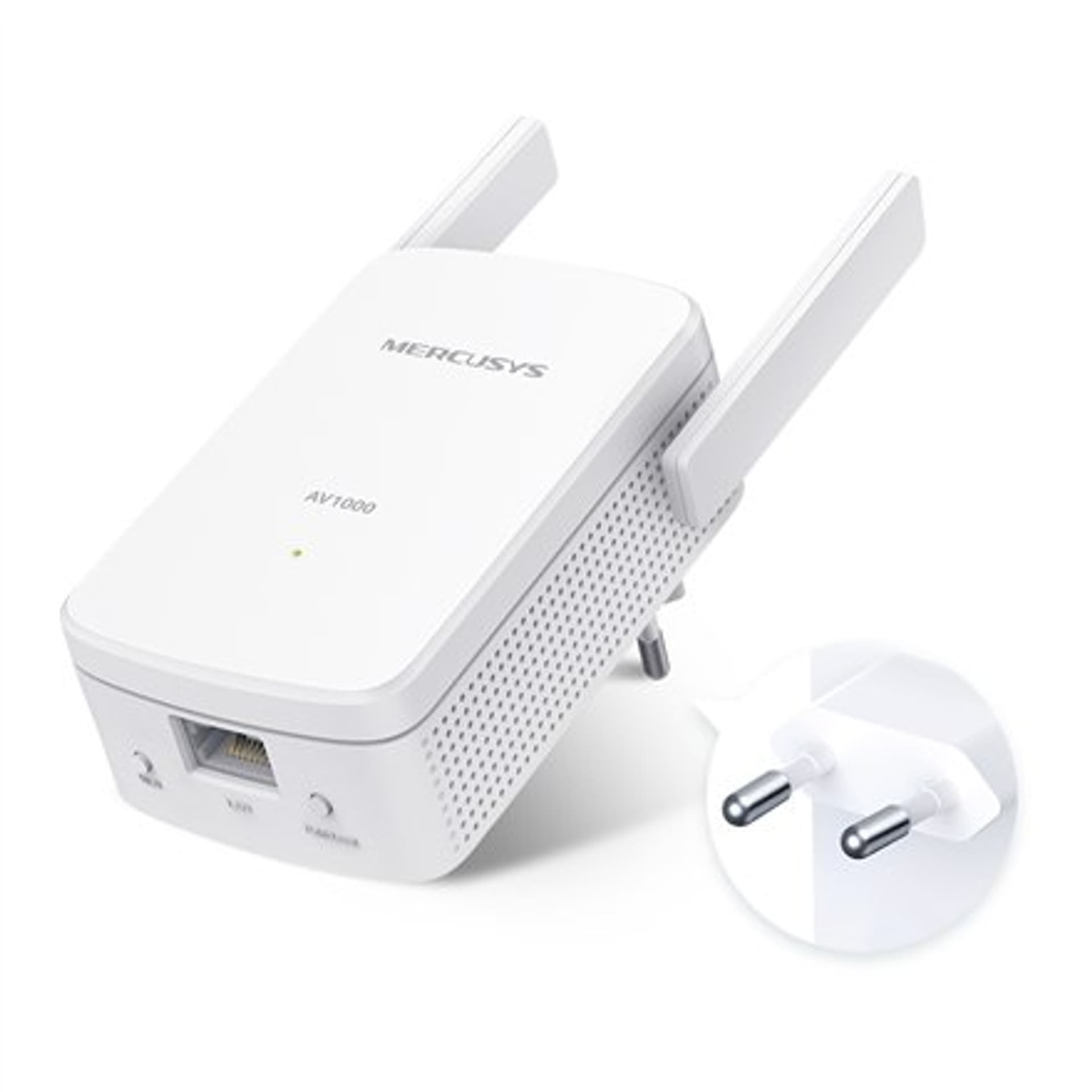 

Mercusys AV1000 Gigabit Powerline Wi-Fi Kit MP510 KIT 1000 Mbit/s, Ethernet LAN (RJ-45) ports 1, 802.11n, Rj-45) ports 1/802.11