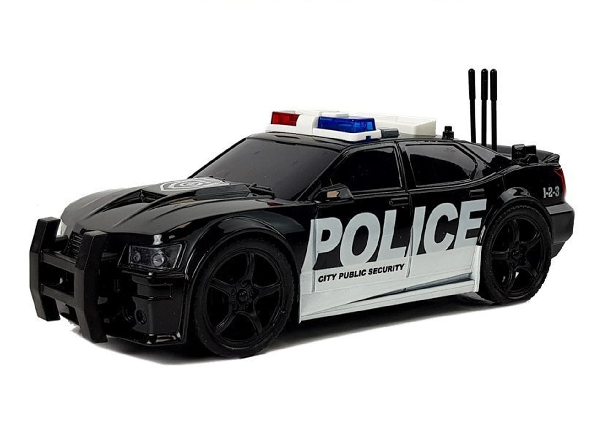 

Auto Policja z Naciągiem, Światłami i Dźwiękami 1:20