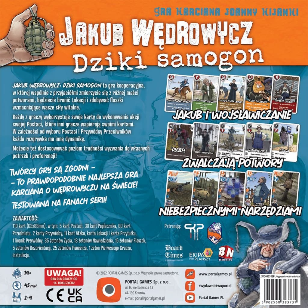 

GRA JAKUB WĘDROWYCZ: DZIKI SAMOGON - PORTAL GAMES
