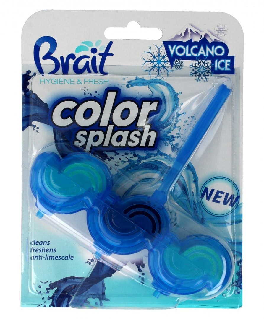 

Brait Kostka toaletowa 2-fazowa Color Splash do WC Volcano Ice 45g