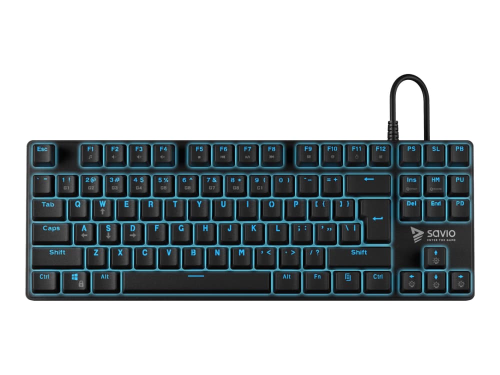 

Klawiatura mechaniczna SAVIO TEMPEST SAVGK-TEMPEST BLUE (USB; (EU); kolor czarny)