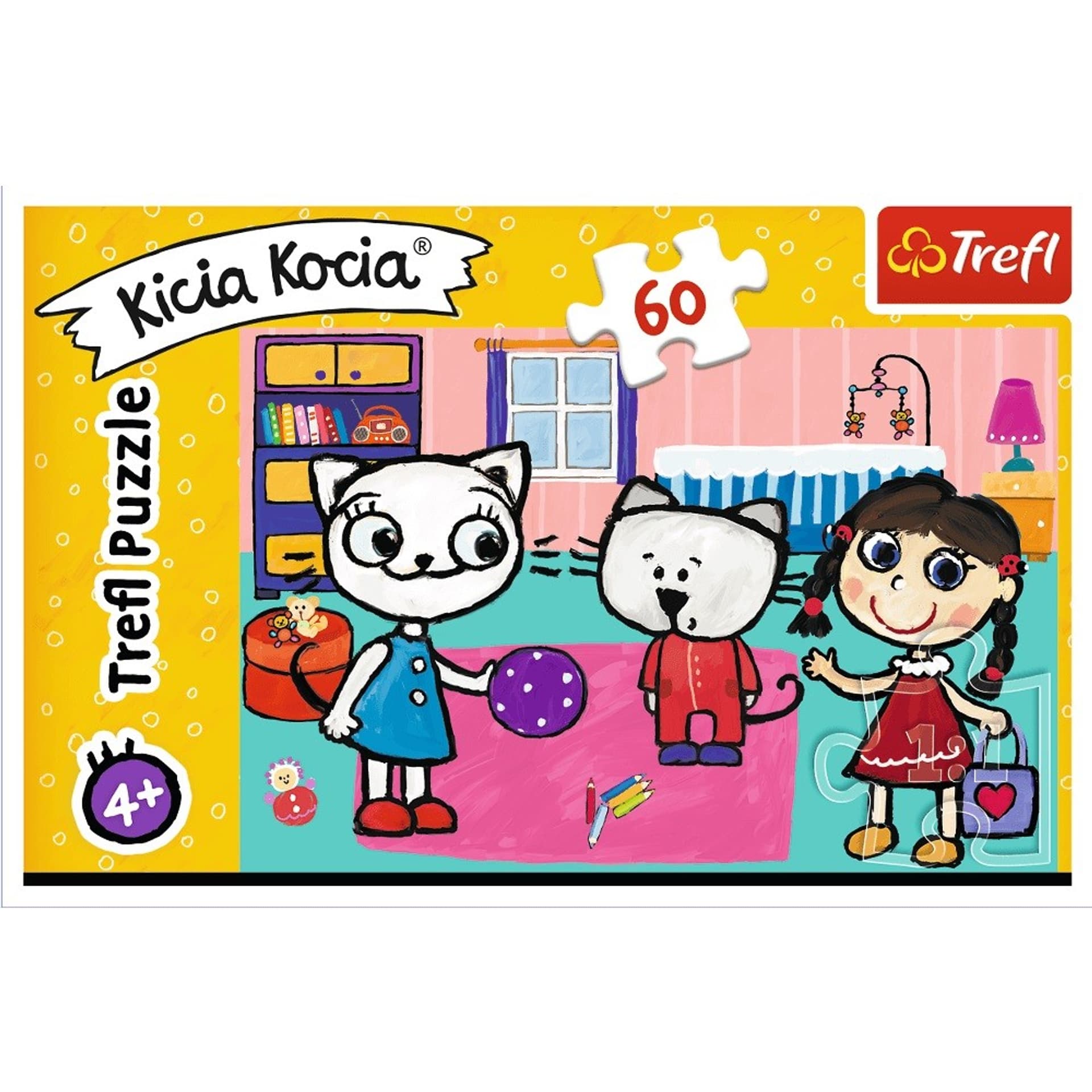 

Puzzle 60 elementów Kicia Kocia z przyjaciółmi