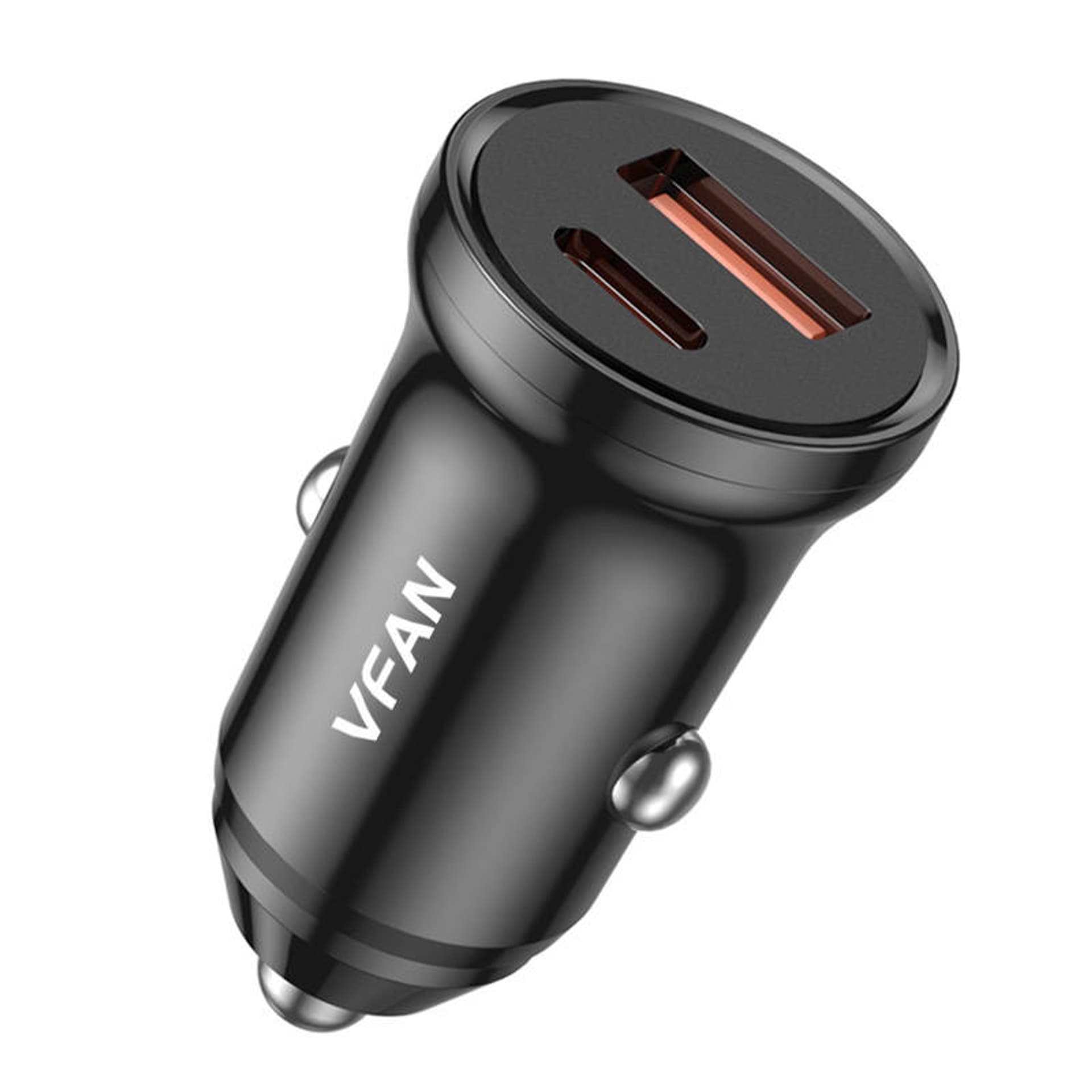 

Ładowarka samochodowa Vipfan C03, USB + USB-C, 20W, PD + QC 3.0 (czarna)