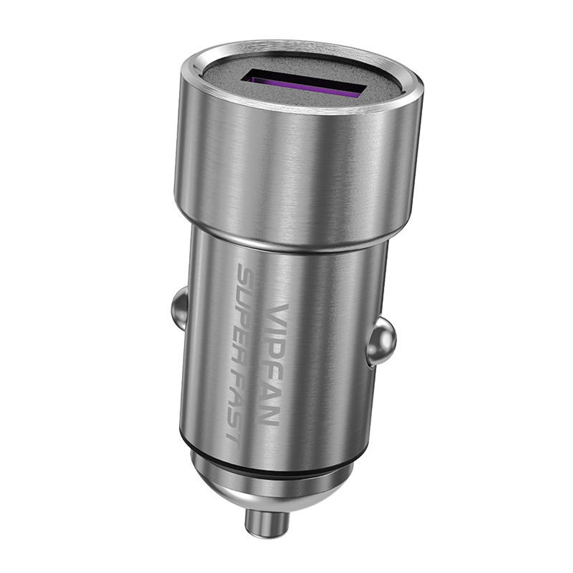 

Ładowarka samochodowa Vipfan C07, USB, 5A (srebrna)