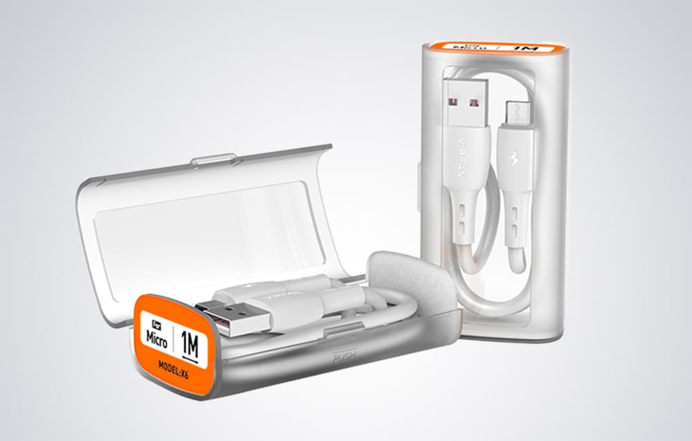 

Kabel USB do Micro USB Vipfan X06, 3A, 1m (biały)