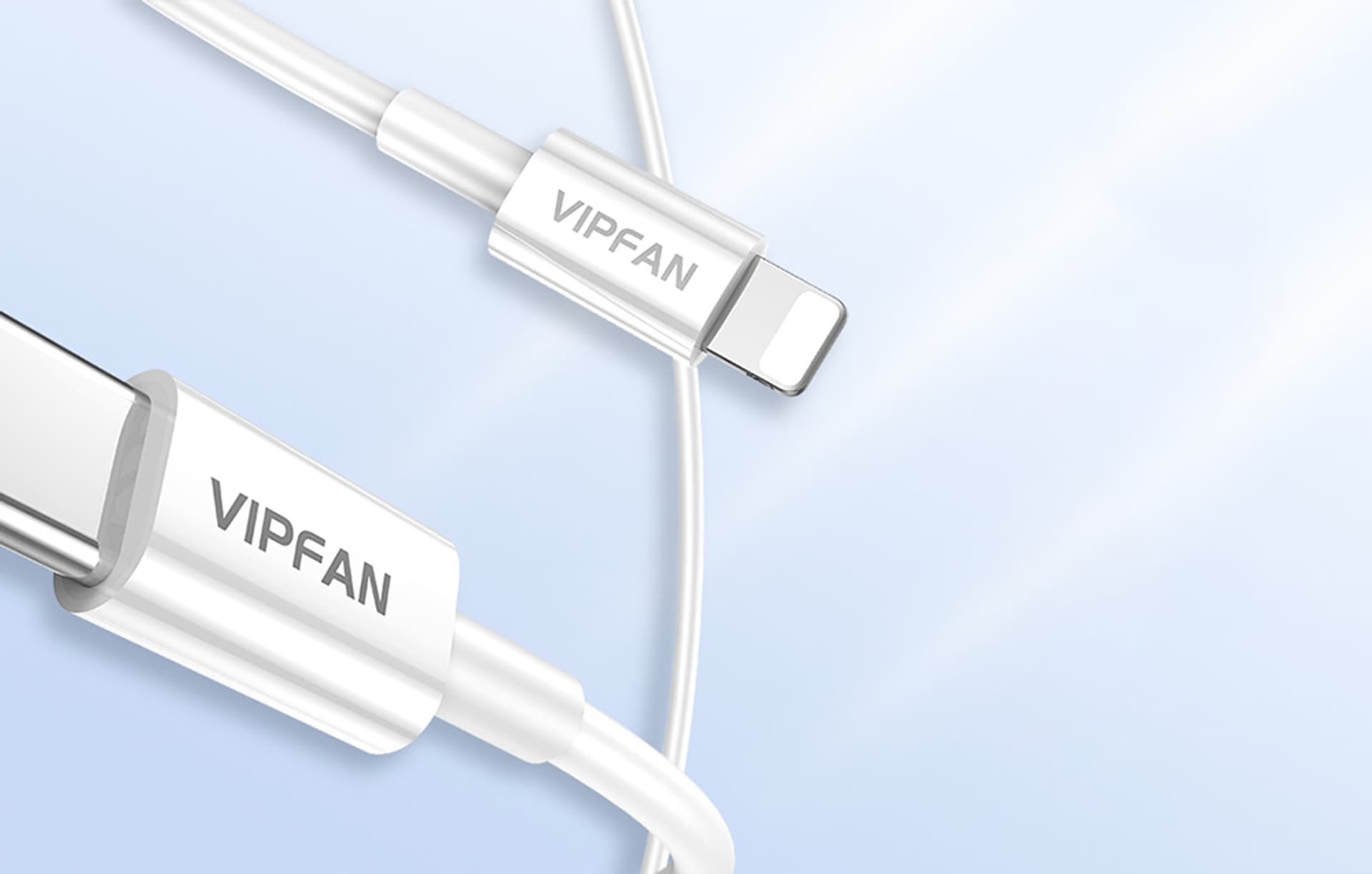 

Kabel USB-C do Lightning Vipfan P01, 3A, PD, 1m (biały)