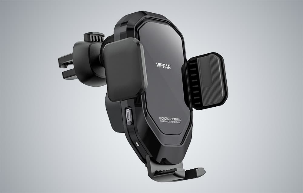 

Uchwyt samochodowy grawitacyjny Vipfan W02 z ładowarką indukcyjną Qi 15W (czarny)