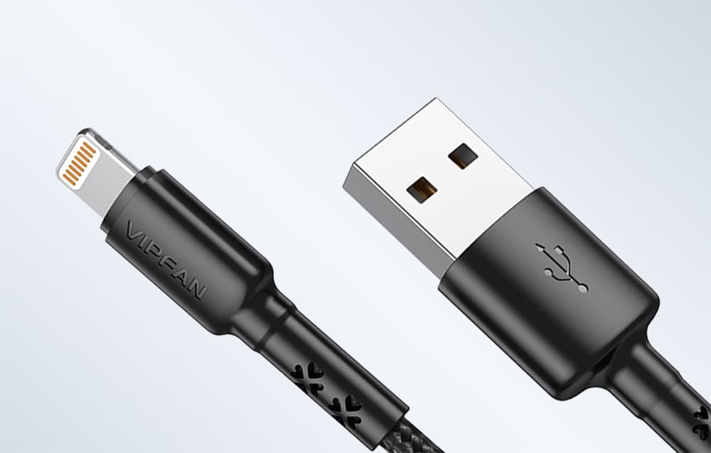 

Kabel USB do Lightning Vipfan X02, 3A, 1.8m (czarny)
