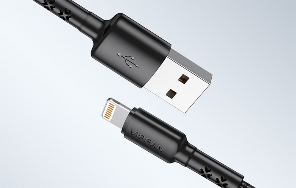 

Kabel USB do Lightning Vipfan X02, 3A, 1.2m (czarny)