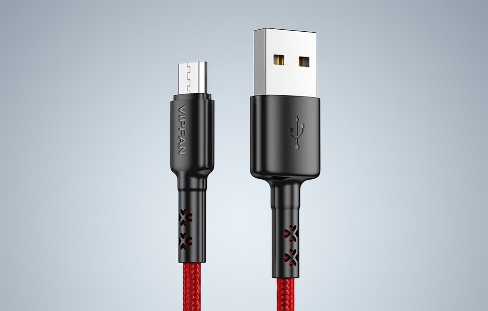 

Kabel USB do Micro USB Vipfan X02, 3A, 1.8m (czerwony)