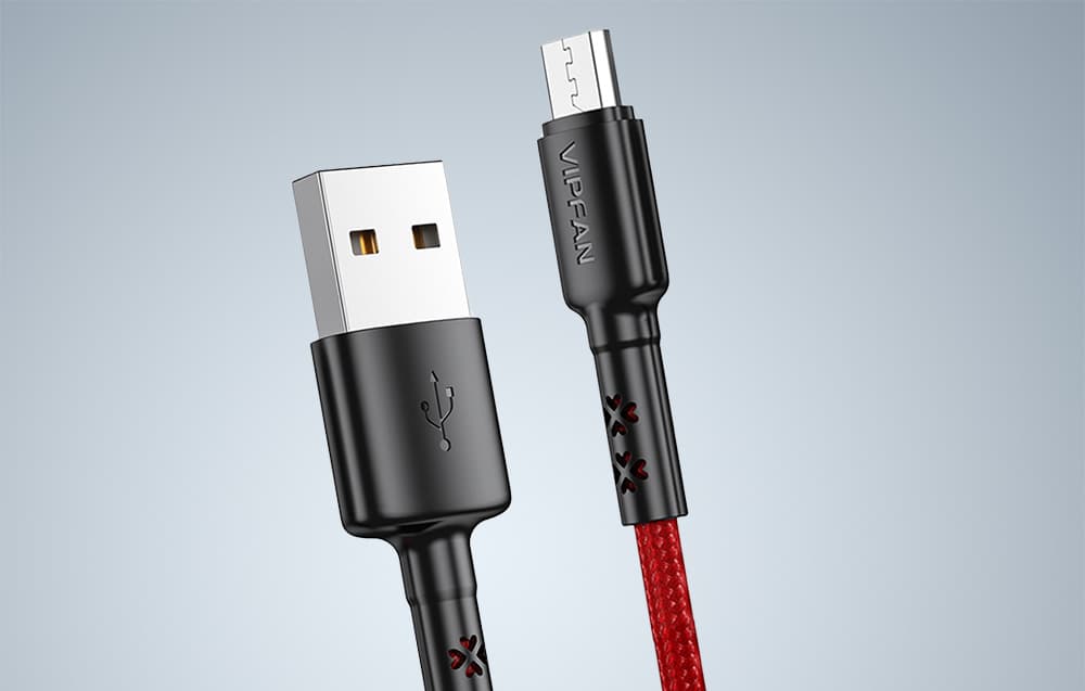 

Kabel USB do Micro USB Vipfan X02, 3A, 1.2m (czerwony)