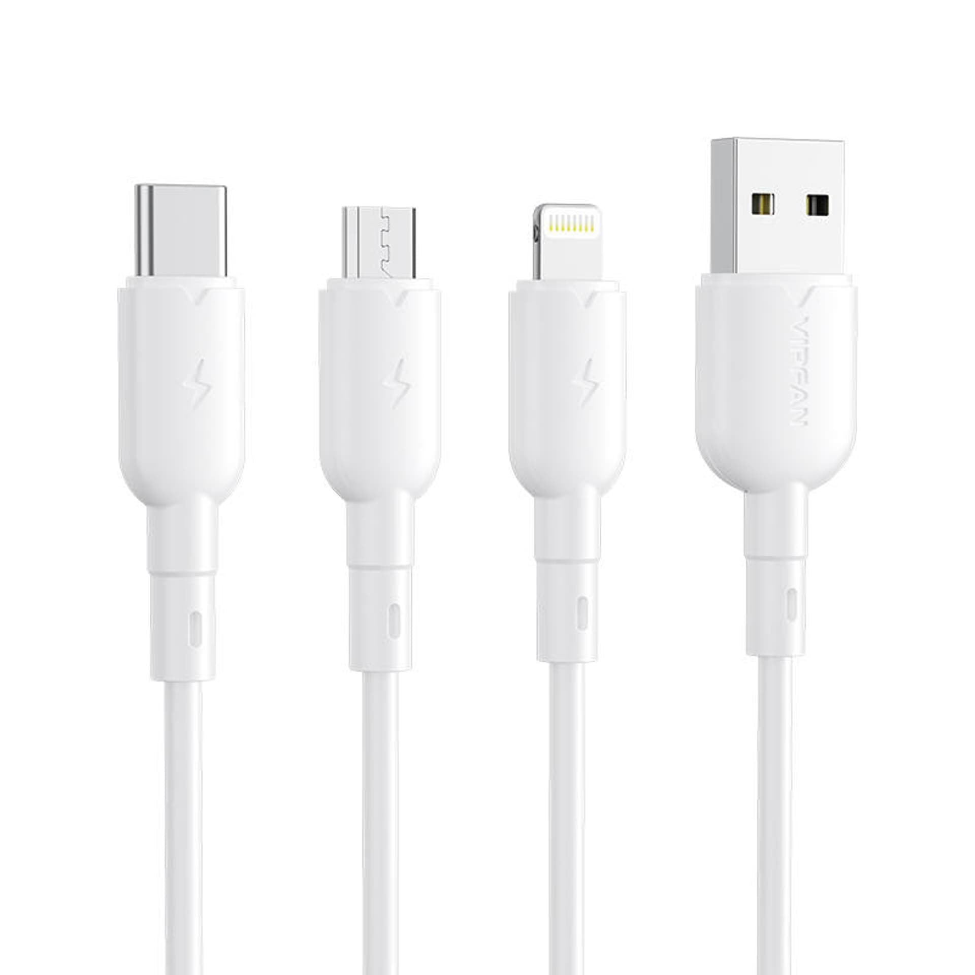 

Kabel USB do Micro USB Vipfan Colorful X11, 3A, 1m (biały)