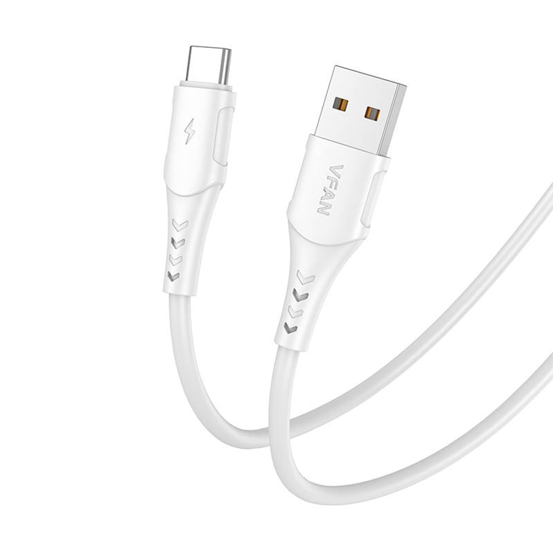 

Kabel USB do USB-C Vipfan Colorful X12, 3A, 1m (biały)