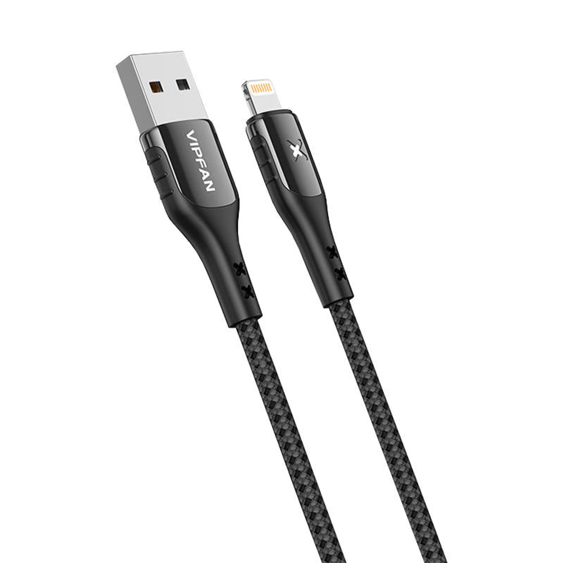 

Kabel USB do Lightning Vipfan Colorful X13, 3A, 1.2m (czarny)