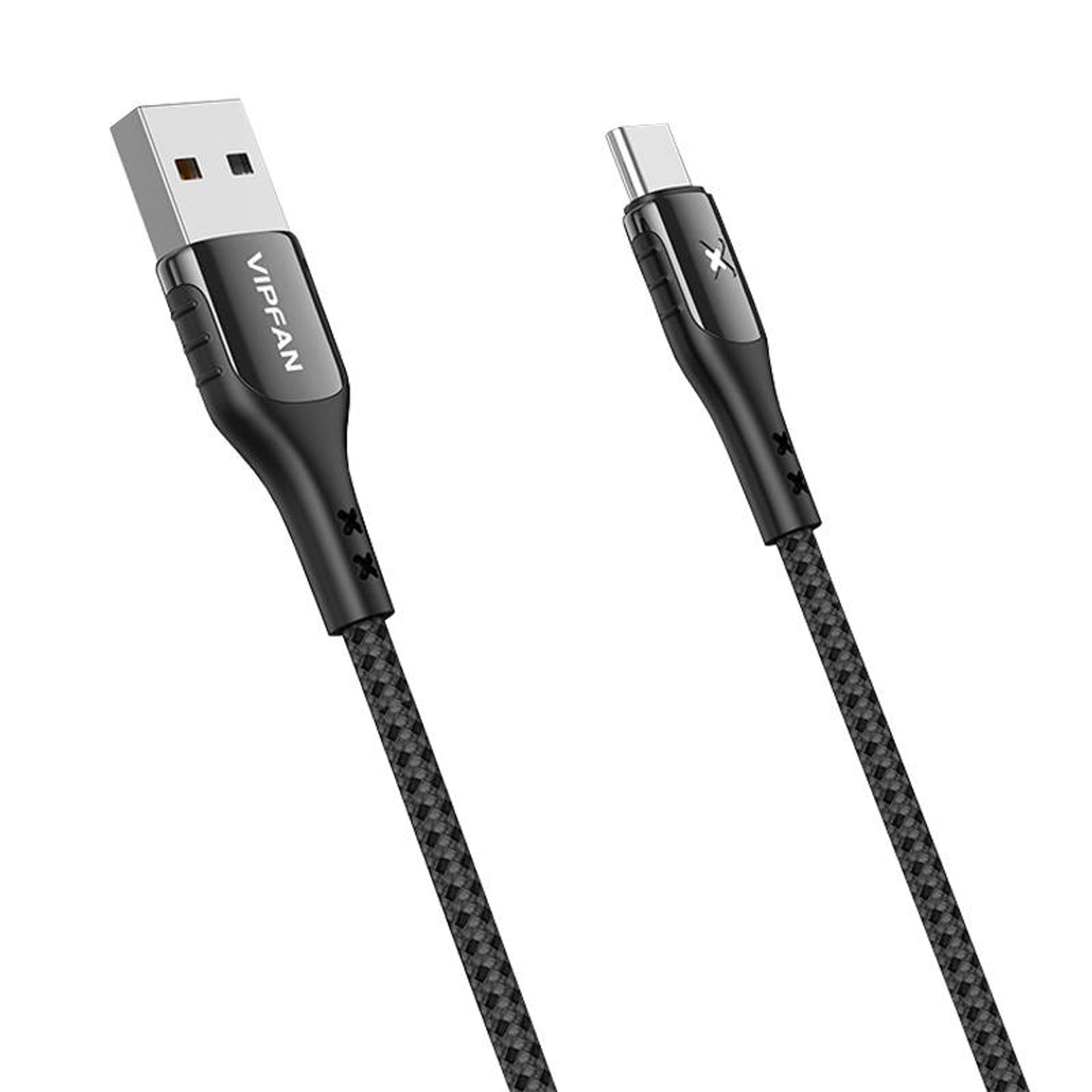 

Kabel USB do USB-C Vipfan Colorful X13, 3A, 1.2m (czarny)