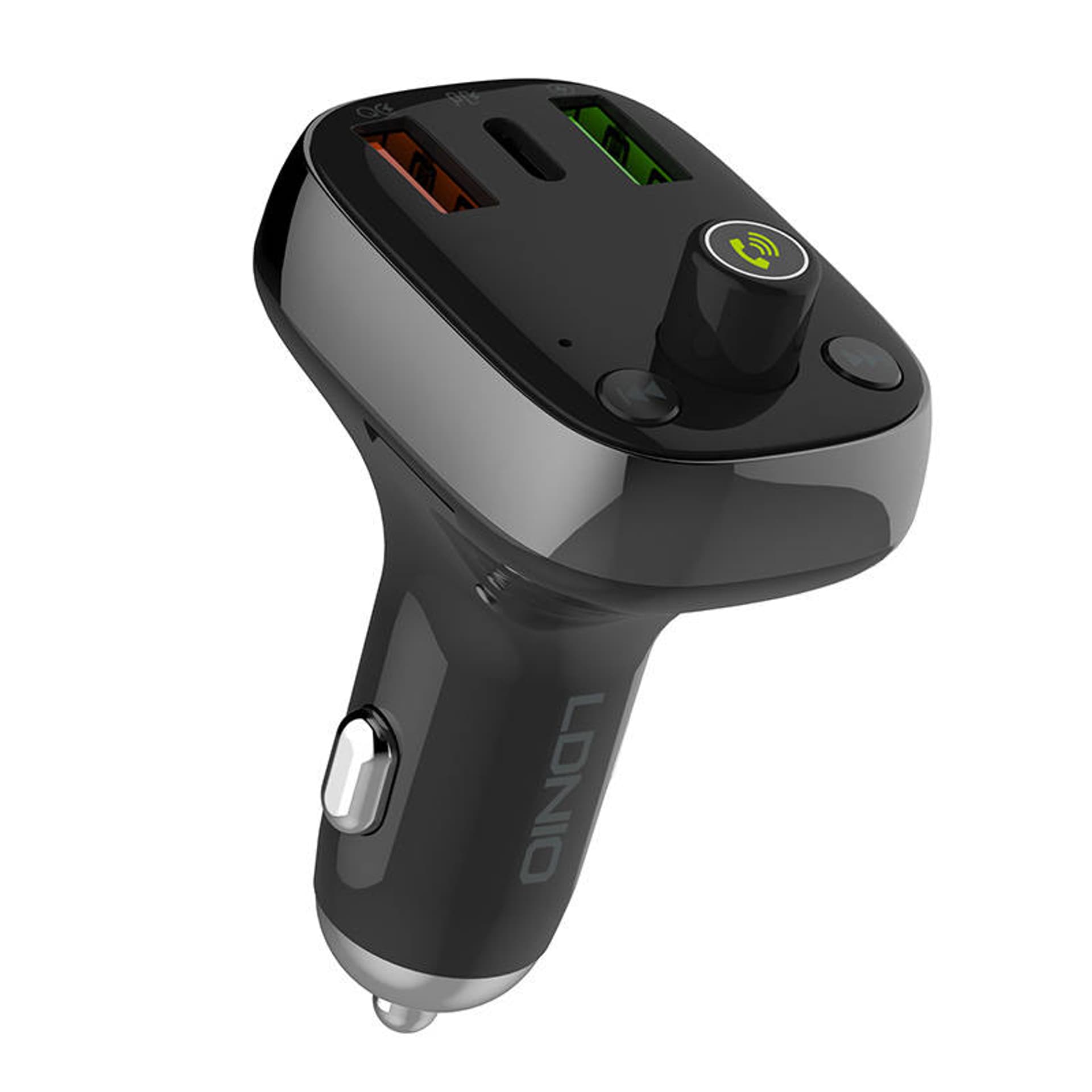 

Transmiter FM LDNIO Bluetooth C704Q 2USB, USB-C + kabel USB-C