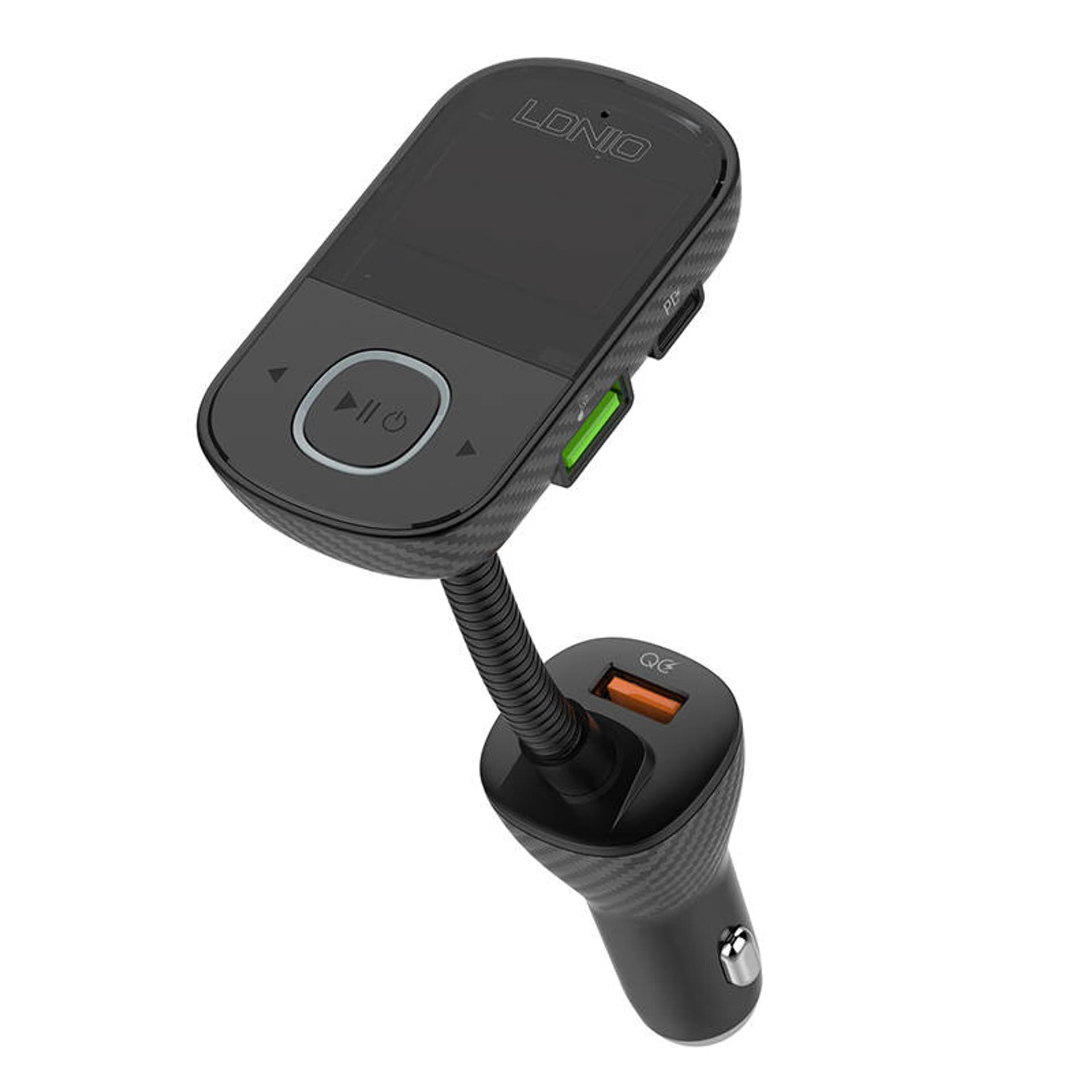 

Transmiter FM LDNIO Bluetooth C705Q 2USB, USB-C + kabel Lightning