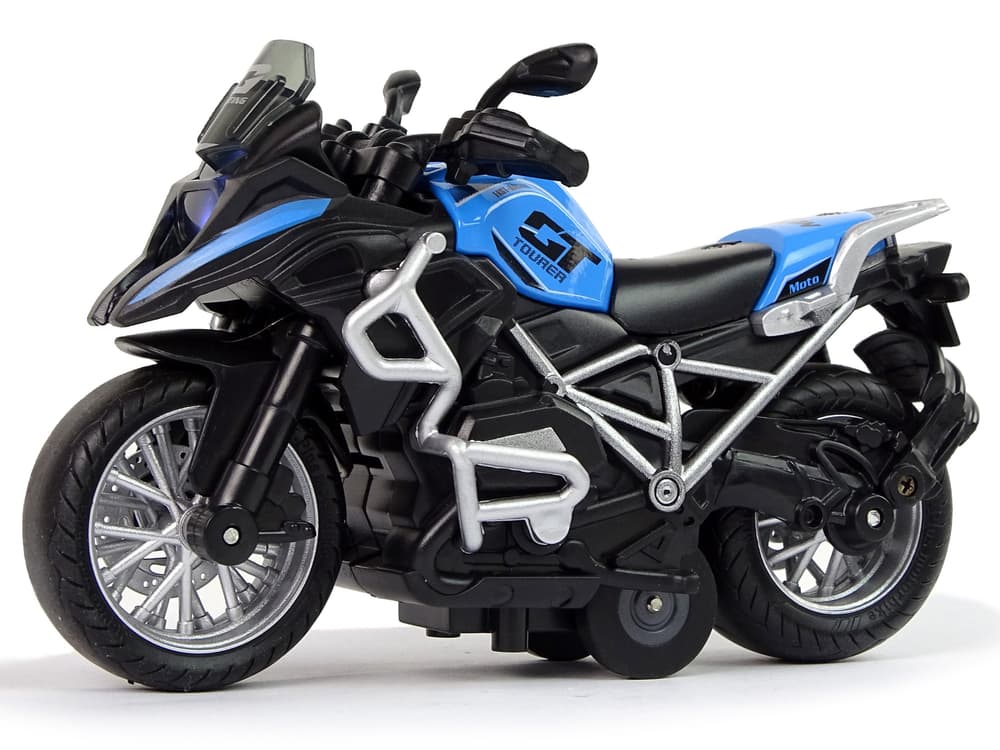 

Motocykl GT Niebieski 1:14 Napęd Pull-Back Dźwięk Światła
