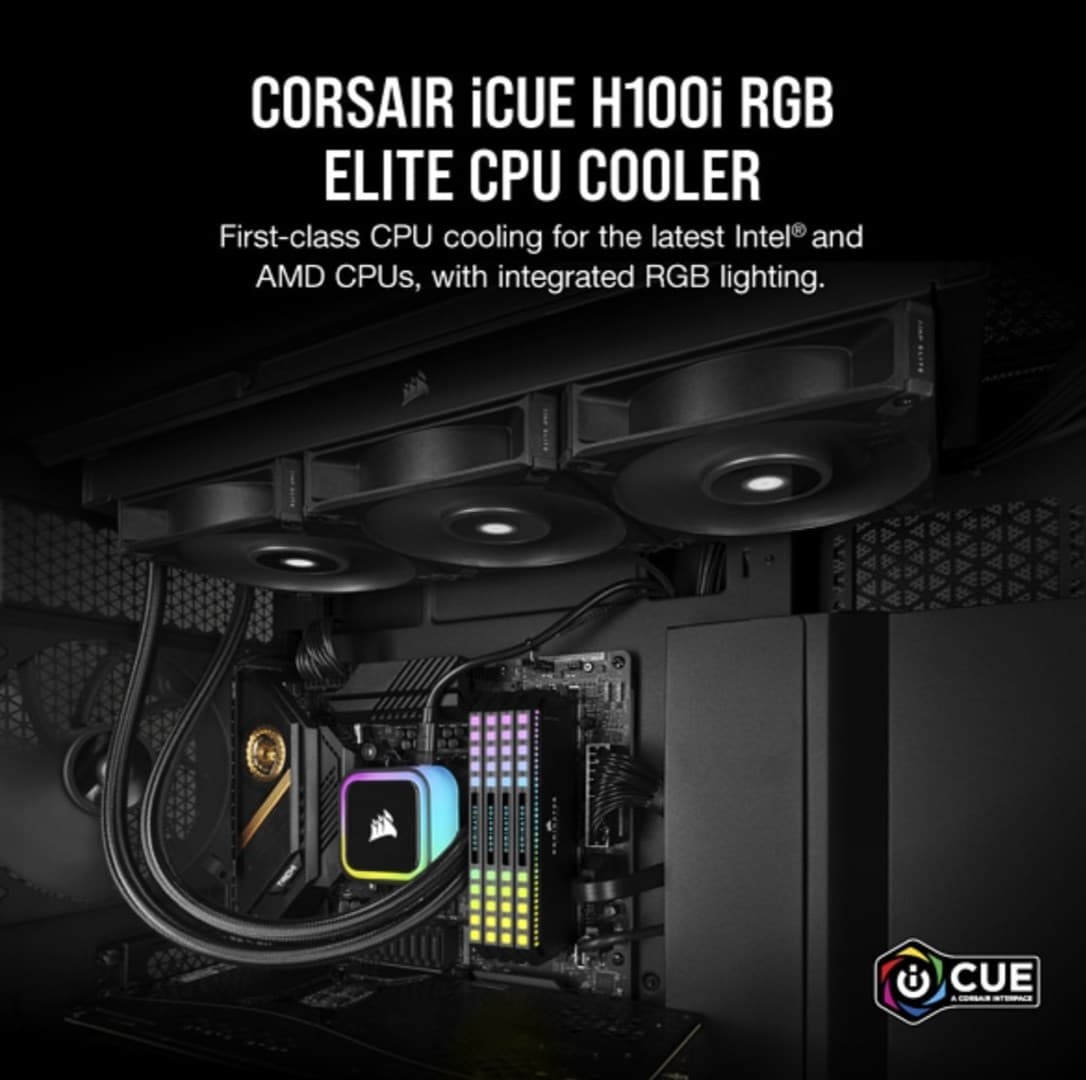 

Corsair iCUE H100iELITE 240 mm RGB
