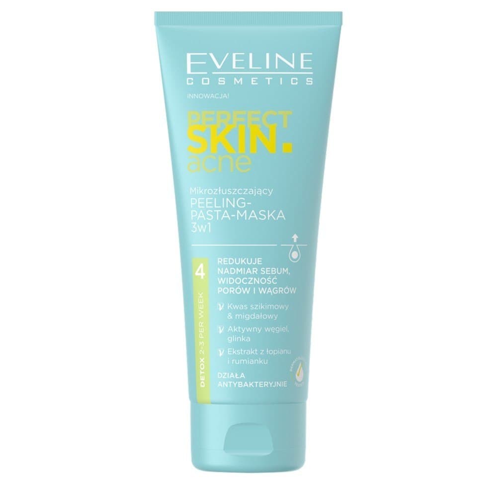 

Eveline Perfect Skin.acne Mikrozłuszczający Peeling-pasta maska 3w1 75ml