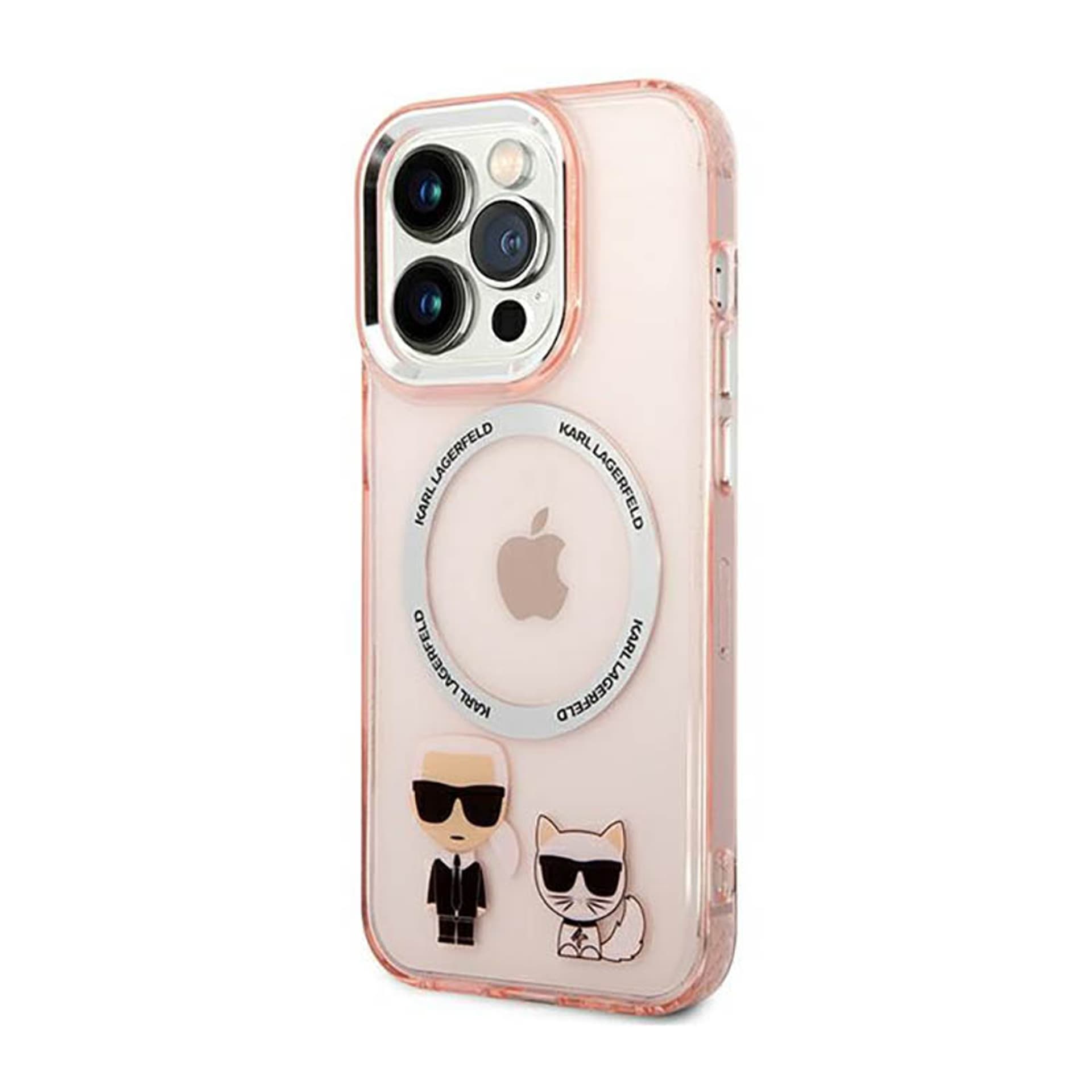 

Karl Lagerfeld Karl&Choupette Aluminium MagSafe - Etui iPhone 14 Pro (różowy)