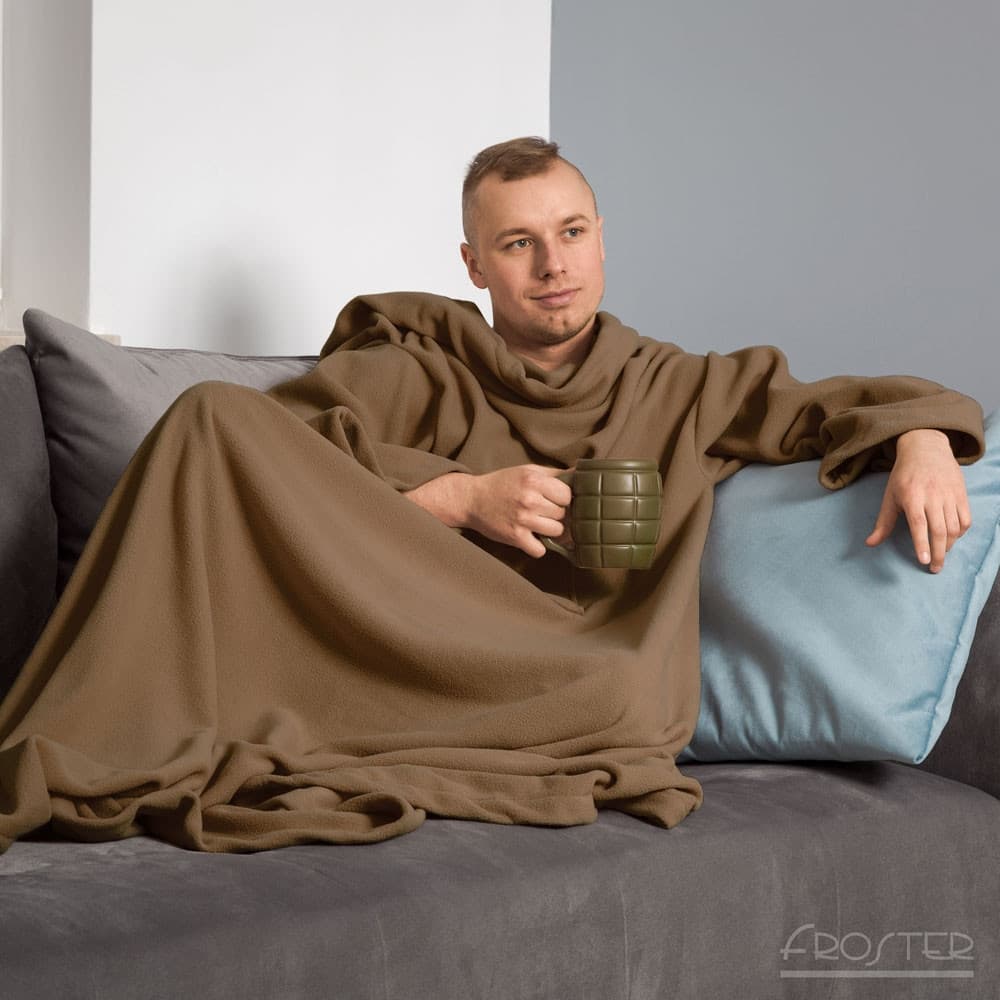 

Kocyko - Szlafrok Cappuccino koc z rękawami POLSKI