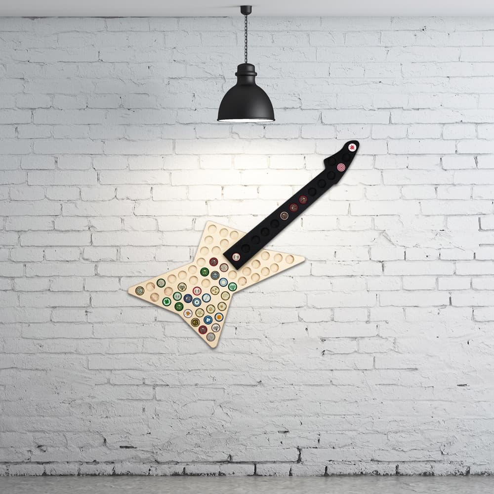 

Łapacz Kapsli Gitara tablica na kolekcję kapsli