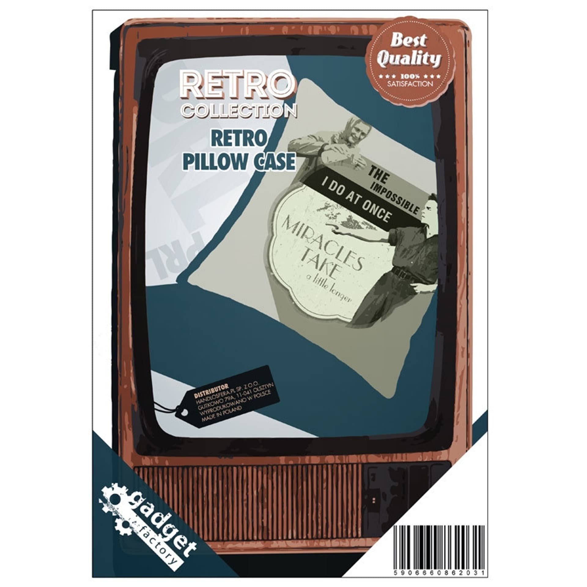 

Poszewka Retro - The impossible - Workman - 33x33 cm