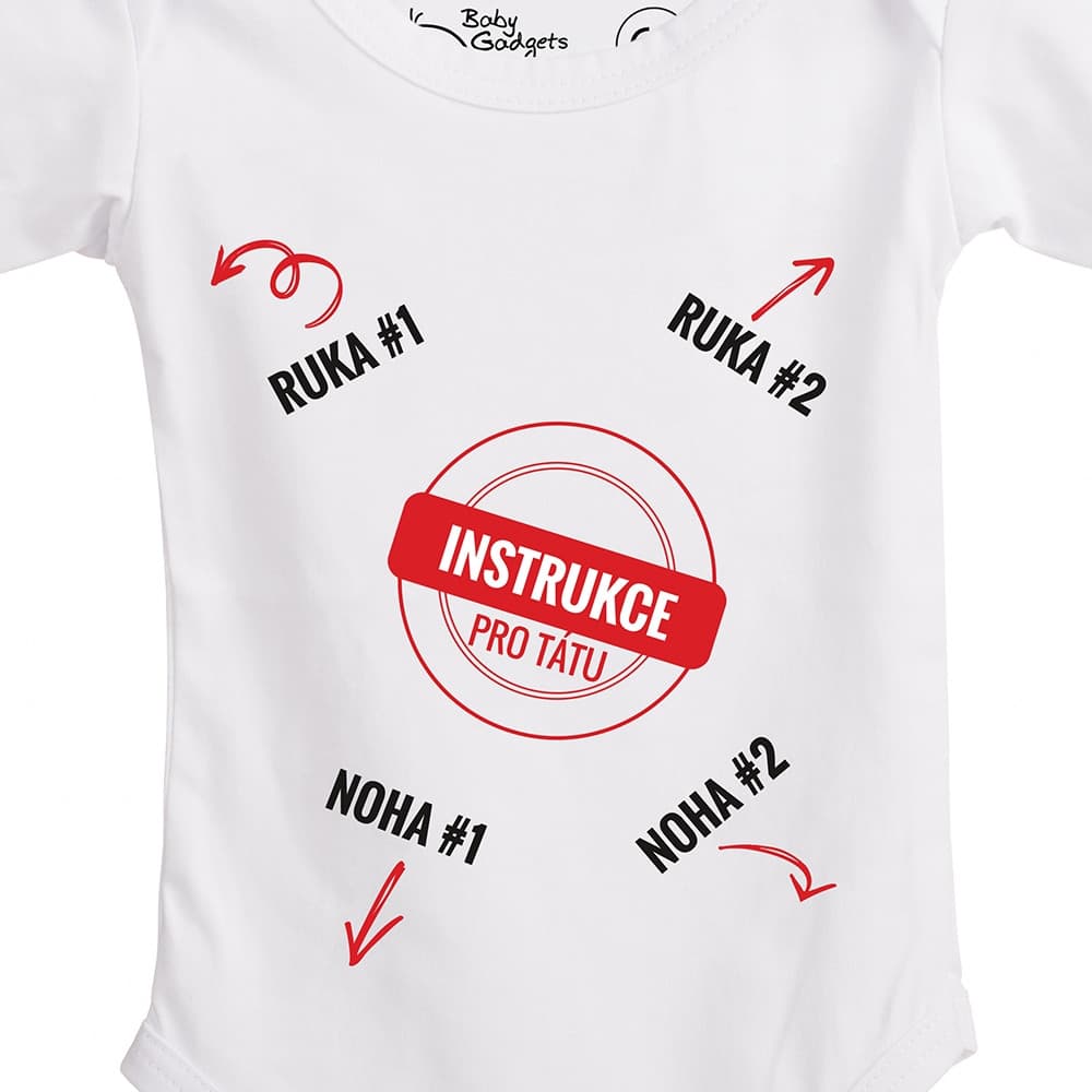 

Baby Instructions - Body z instrukcją dla Taty (CZ)