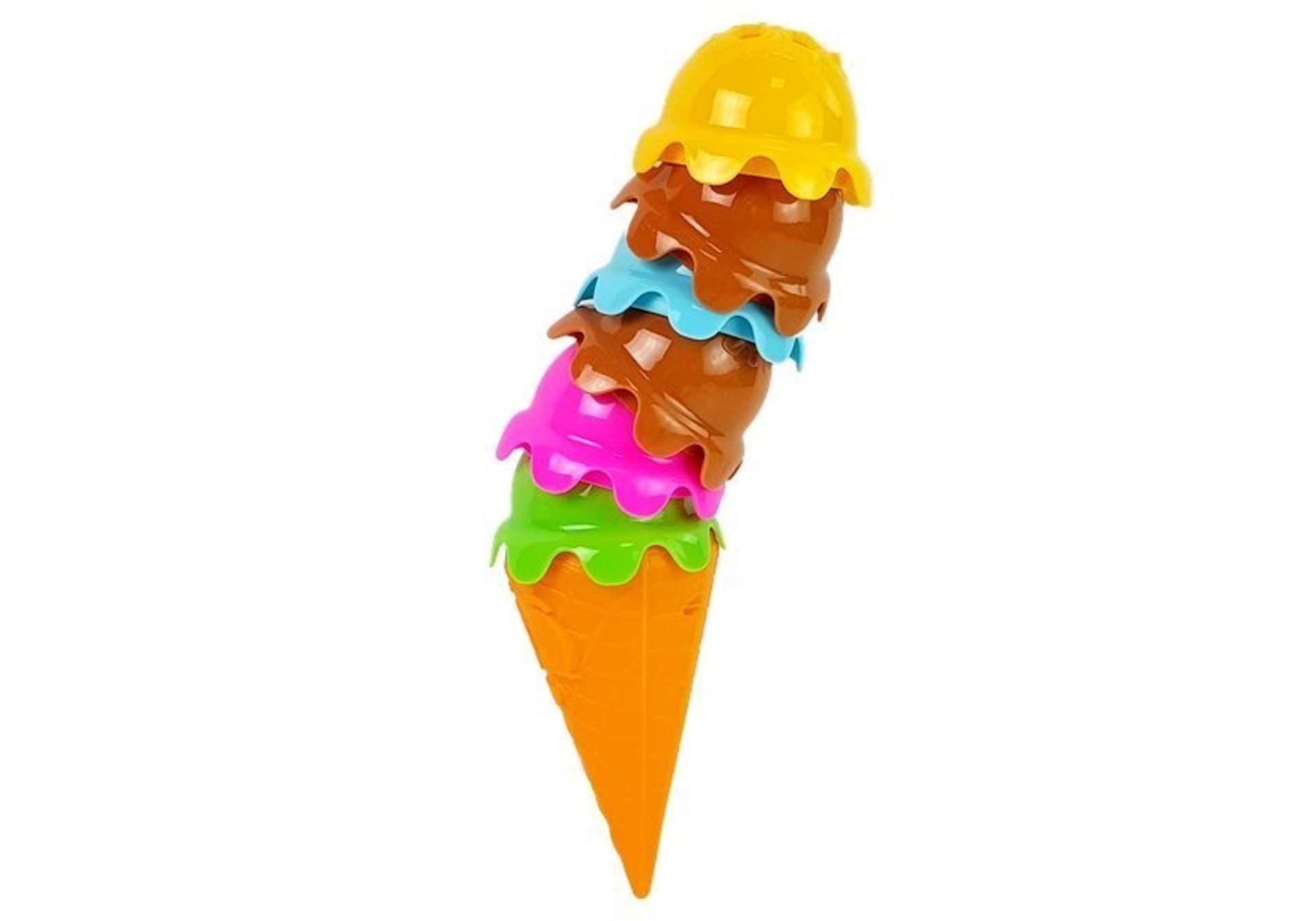 

Gra Zręcznościowa Lody w Wafelku Kolorowa Piramidka Ułóż Wieżę Dla Całej Rodziny