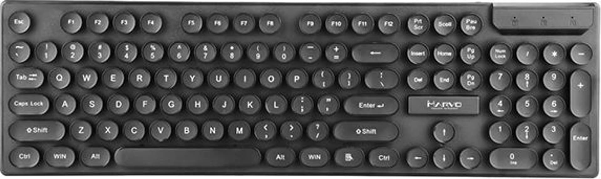 

Klawiatura + mysz MARVO DCM002WE BK bezprzewodowa czarna