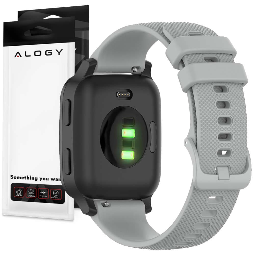 

Pasek uniwersalny Alogy Strap z klamrą do smartwatcha 18mm Gray