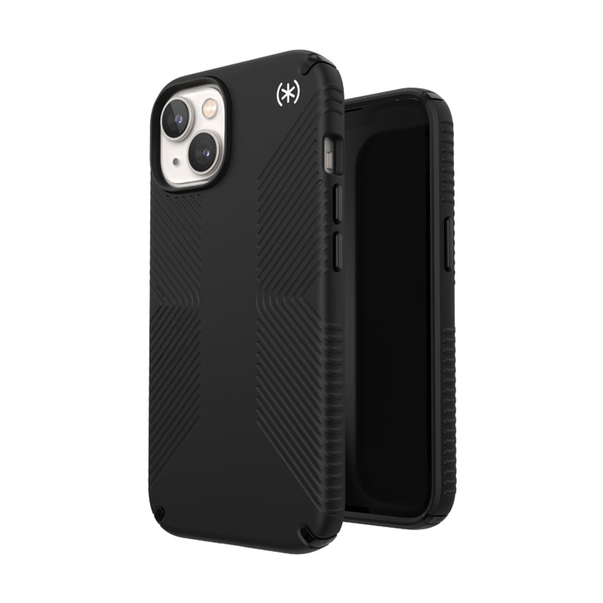 

Speck Presidio2 Grip MagSafe - Antypoślizgowe etui iPhone 14 / iPhone 13 (Black / Black / White)