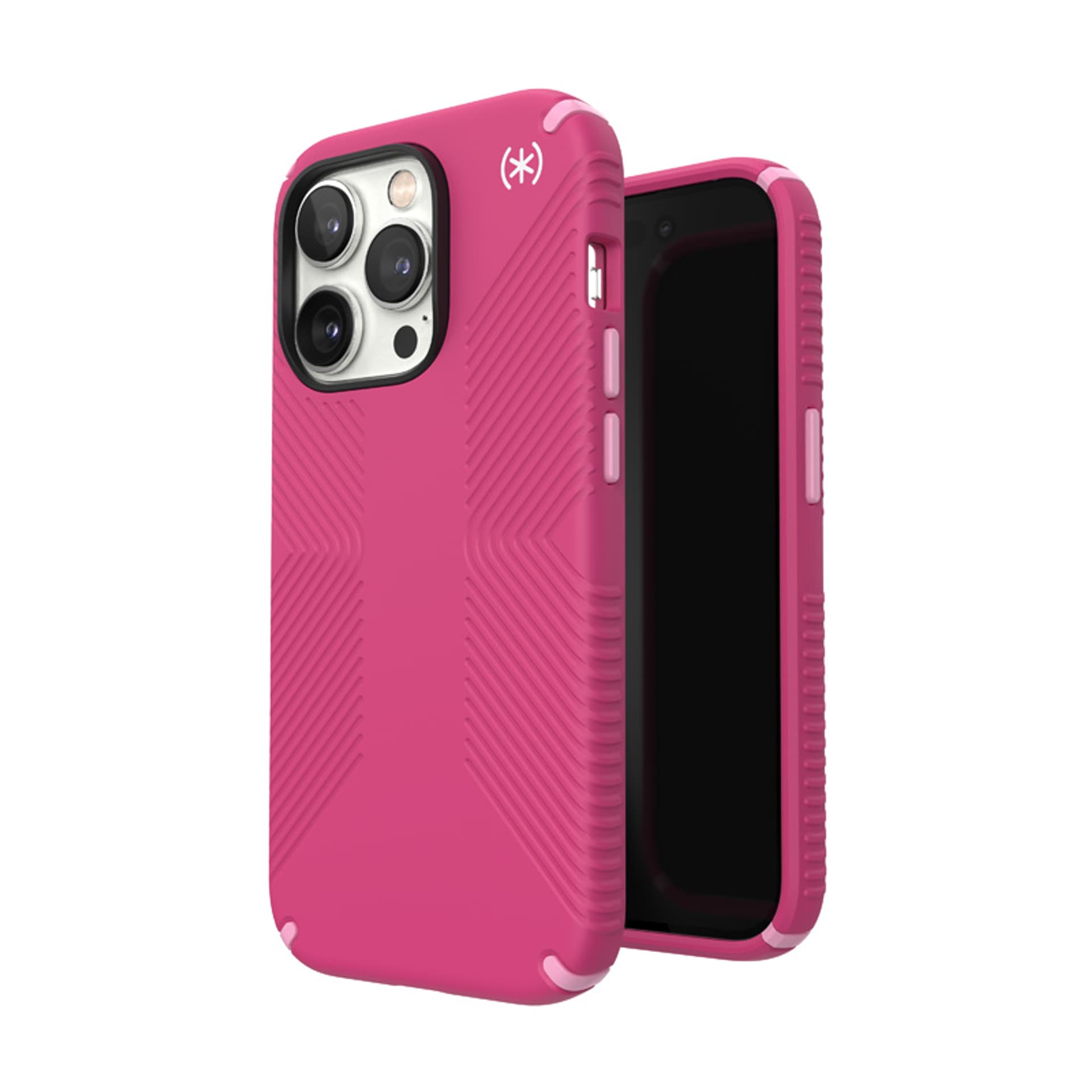 

Speck Presidio2 Grip MagSafe - Antypoślizgowe etui iPhone 14 Pro (Digitalpink / Blossompink / White)