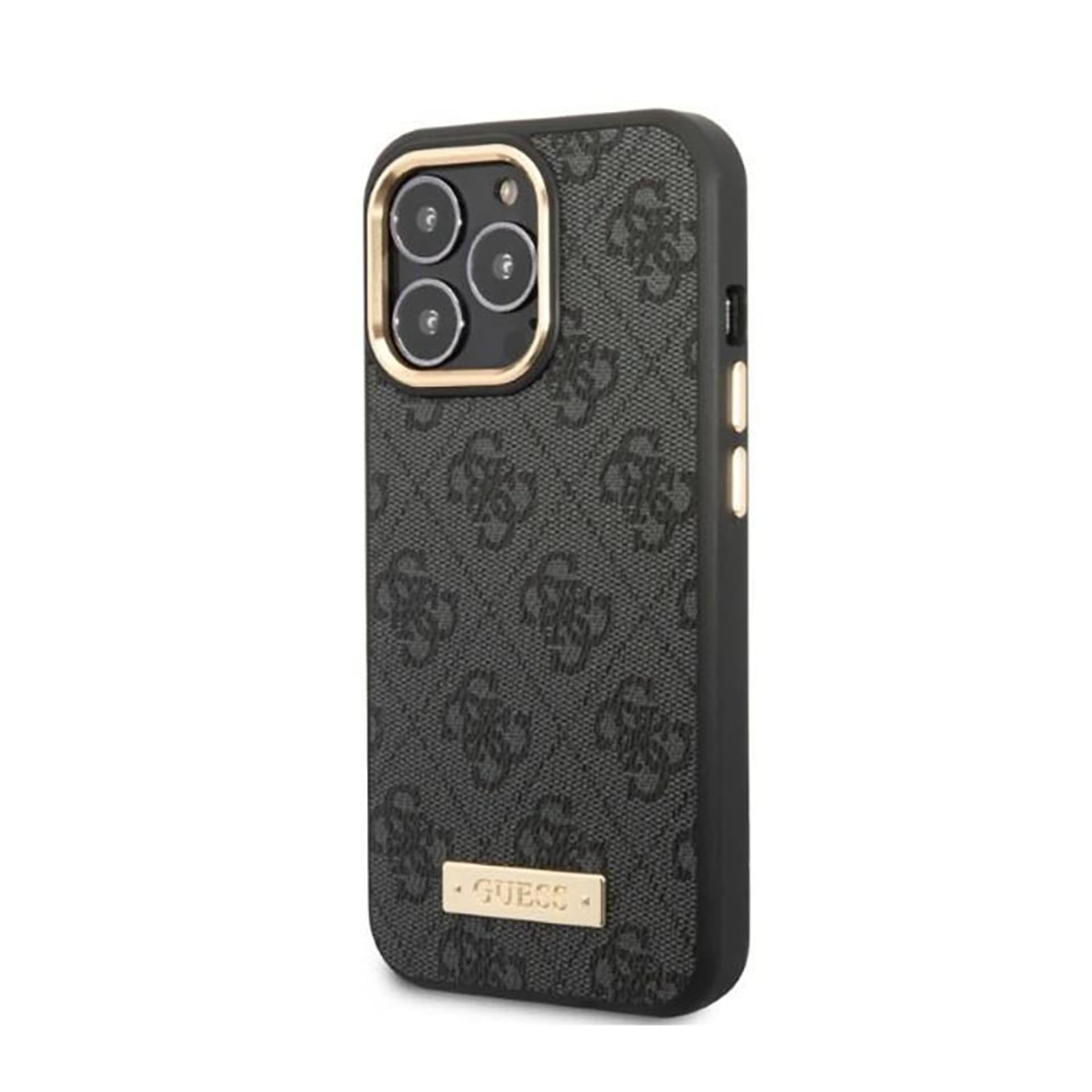 

Guess 4G Logo Plate MagSafe - Etui iPhone 13 Pro Max (czarny)