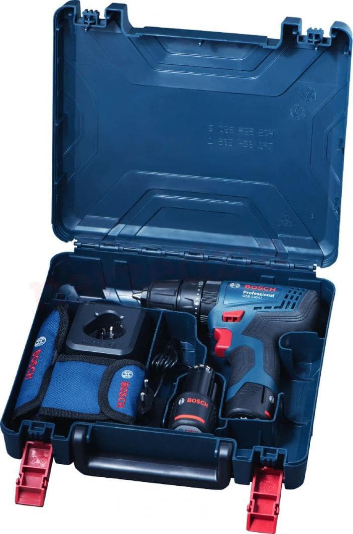 

Wiertarko-wkrętarka Bosch GSB 120-LI 12 V 2 x akumulator 2 Ah + 23-elementowy zestaw akcesoriów (06019G8102)