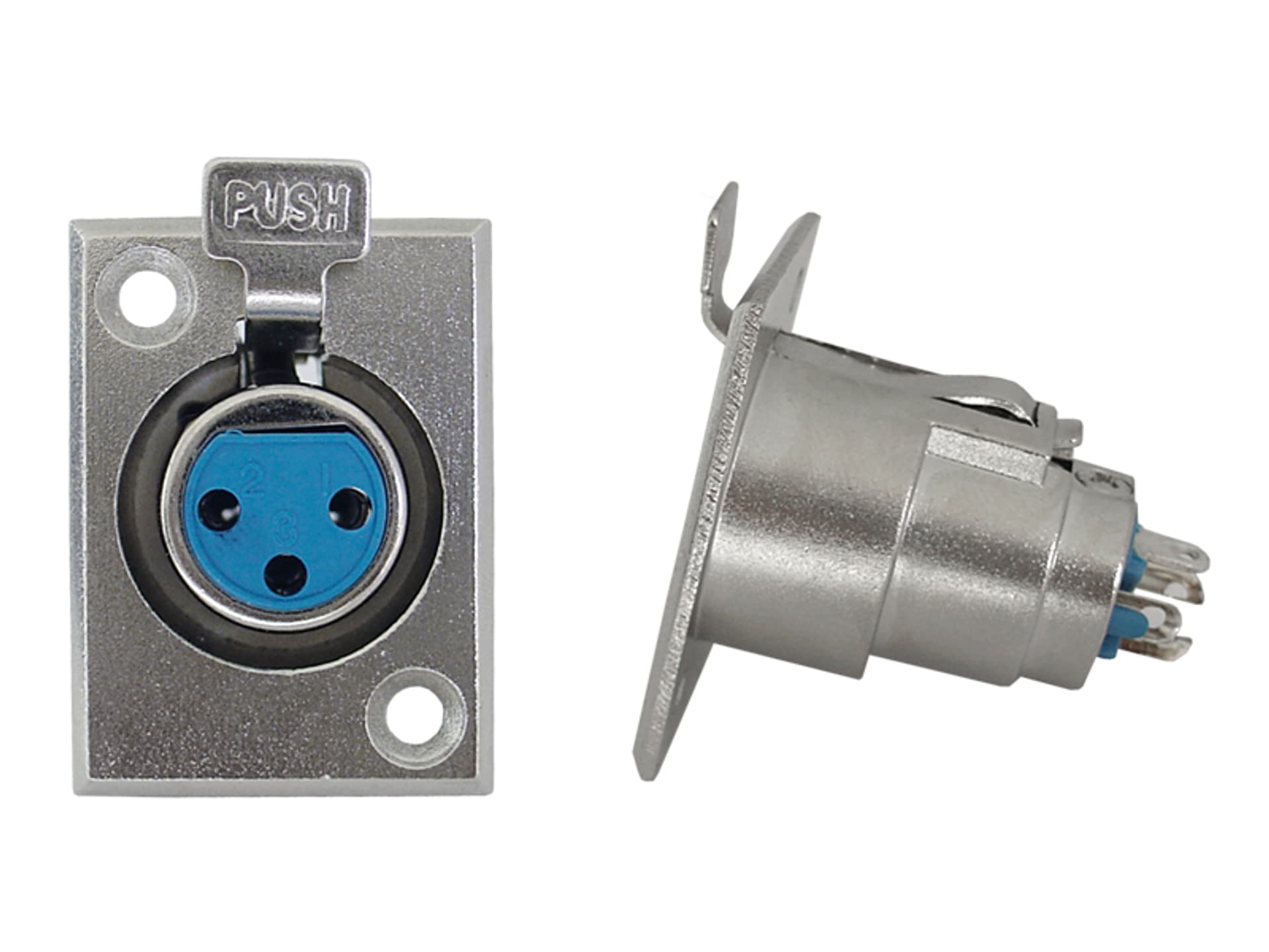 

10 szt. Gniazdo mikrofonowe 3Pin metalowe montażowe QK7088