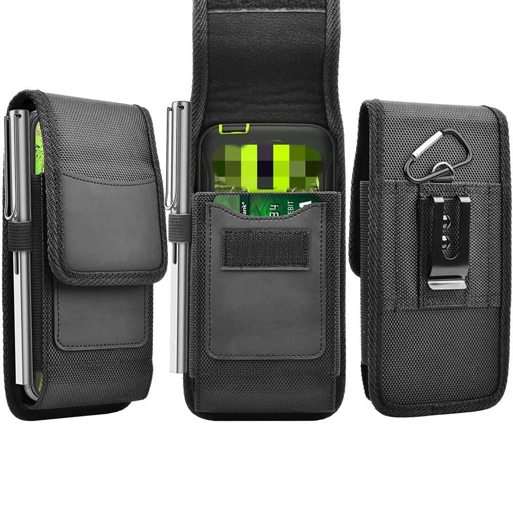 

Etui na telefon Alogy torba na pasek do telefonu z karabińczykiem i miejscem na kartę XL 6.8 Black