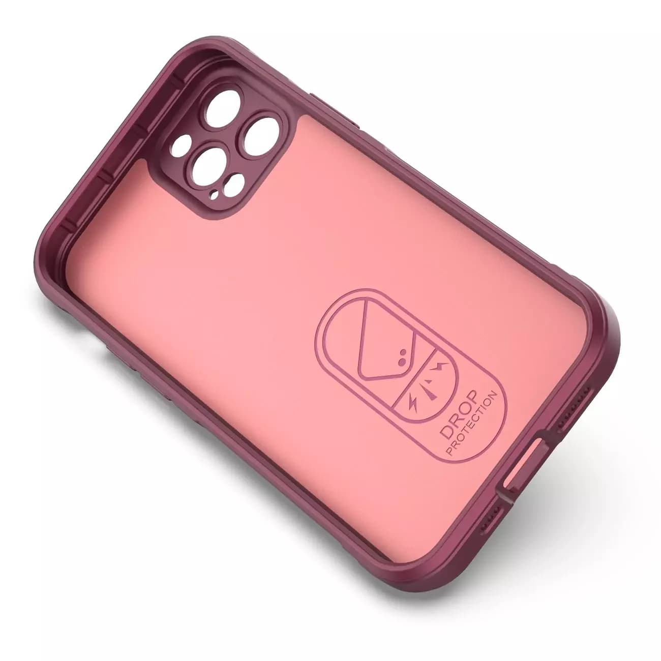 

Magic Shield Case etui do iPhone 12 Pro elastyczny pancerny pokrowiec burgundowy