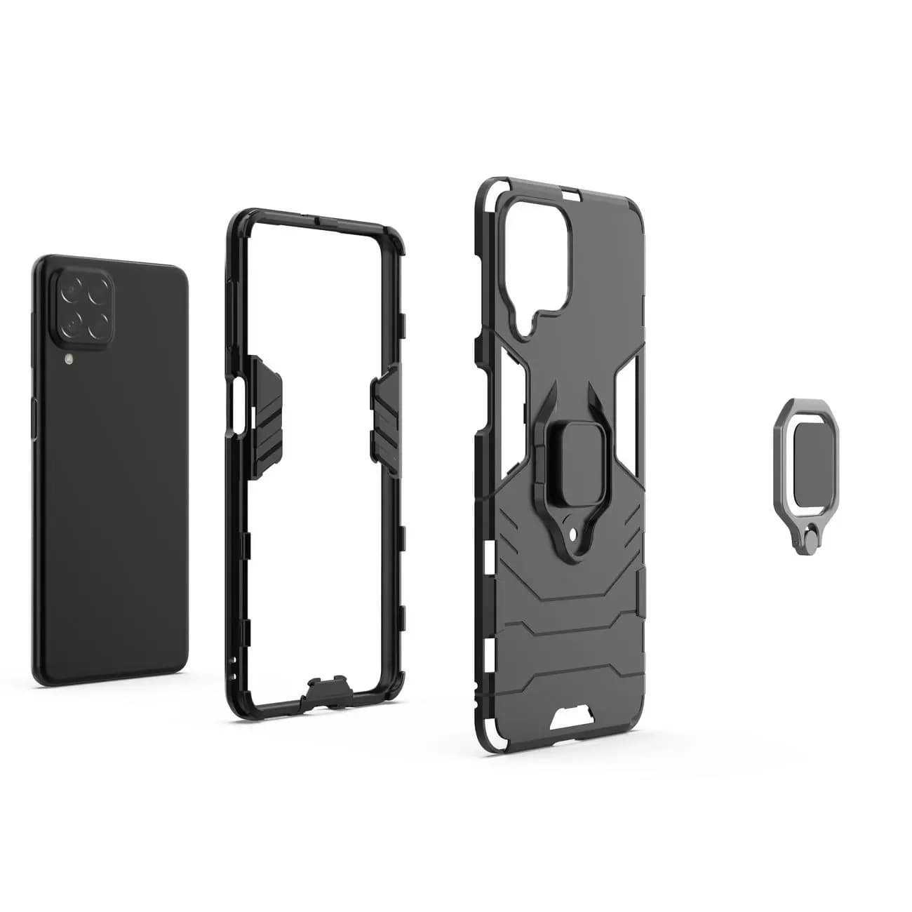 

Ring Armor pancerne hybrydowe etui pokrowiec + magnetyczny uchwyt Samsung Galaxy M33 5G czarny