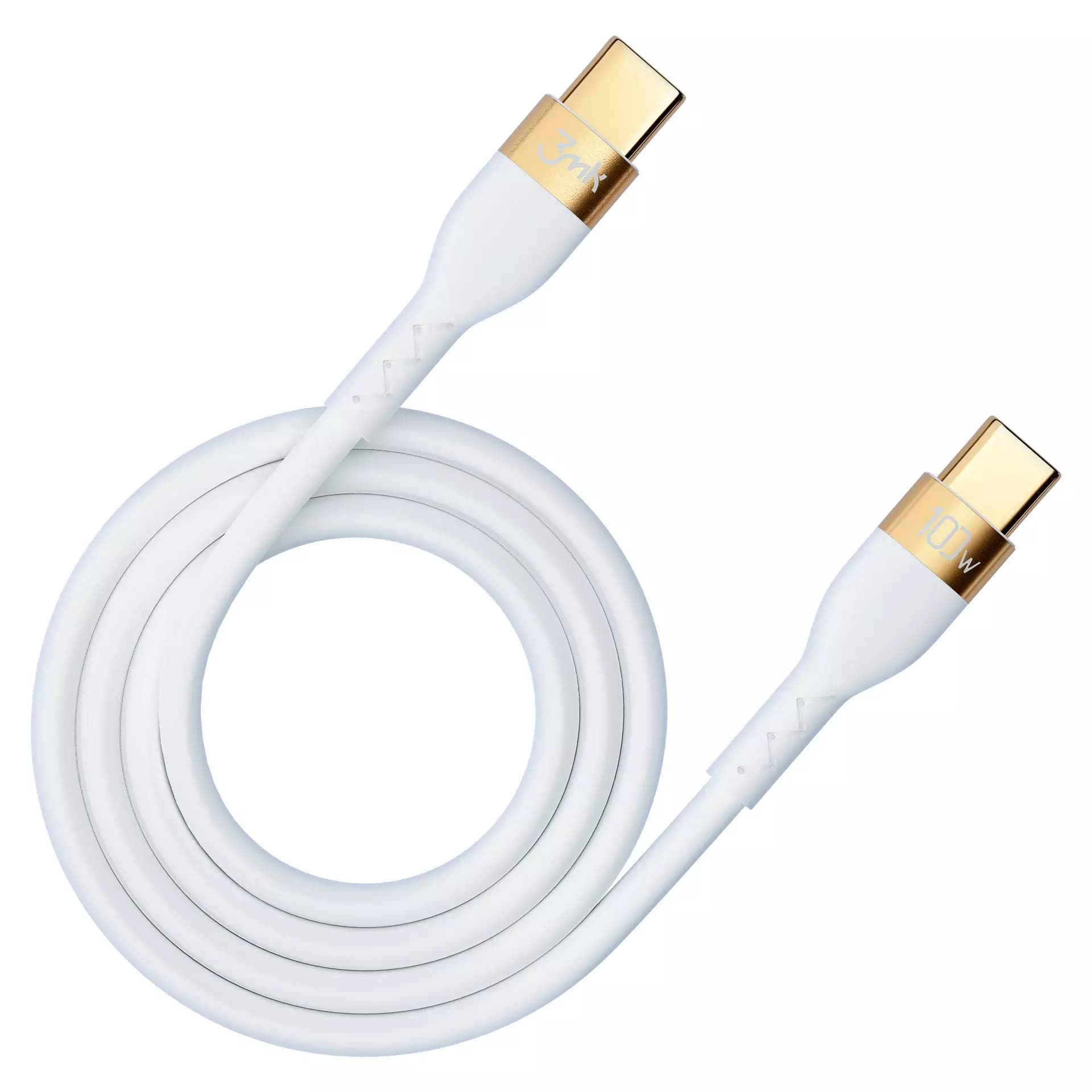 

Accessories - 3mk Hyper Silicone Cable C to C 2m 100w White