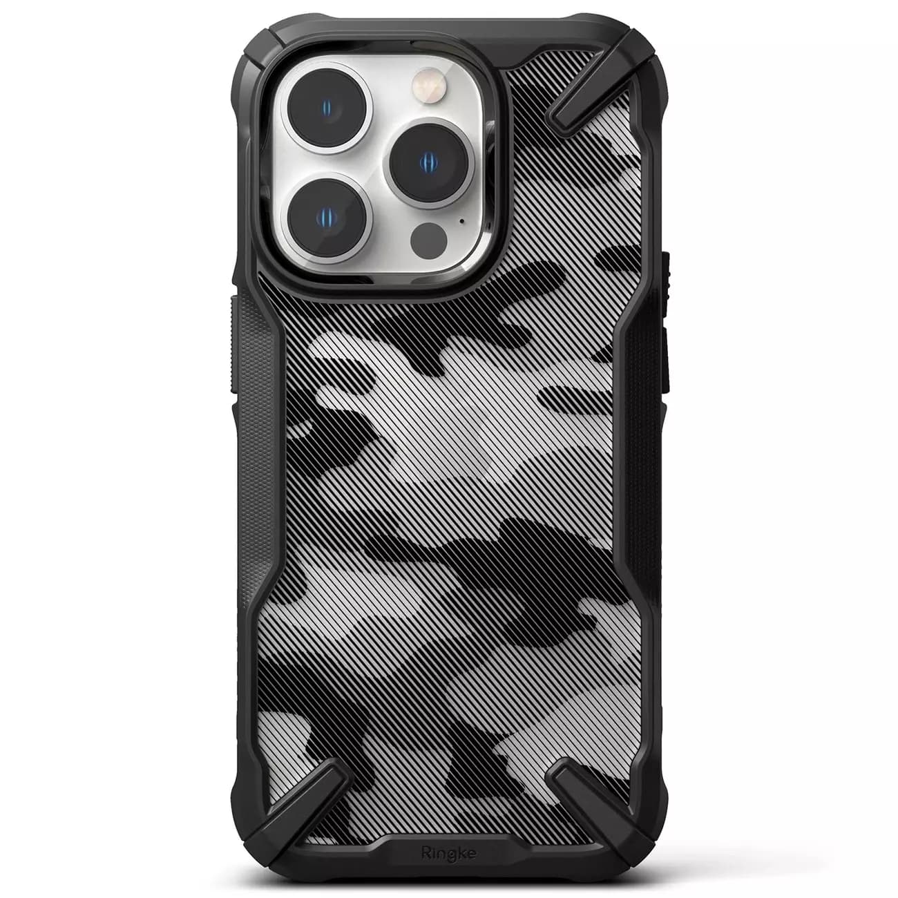 

Ringke Fusion X Design etui pancerny pokrowiec z ramką iPhone 14 Pro Max czarny Camo Black (FX647E73)