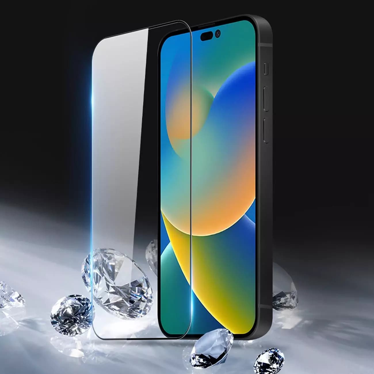 

Dux Ducis 10D Tempered Glass wytrzymałe szkło hartowane 9H na cały ekran z ramką iPhone 14 Pro czarny (case friendly)
